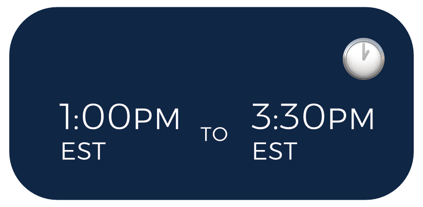 CwS Event Time: 1:00pm - 3:30PM